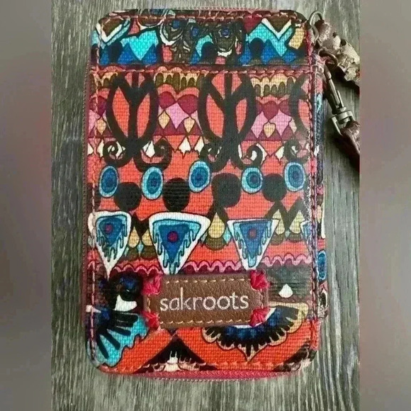 Women's Sakroots Wristlet/Phone Case/Credit Cards Wallet​ - Picture 1 of 8